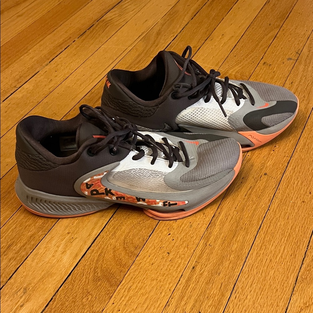 Nike Athletic Shoes - Black, Gray, White, Orange - Picture 8 of 9